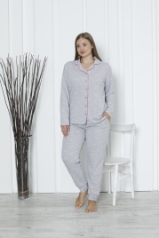 Пижама для женщин средний размер (длинный рукав с брюками) 20058