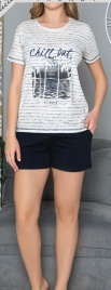 Пижамы для женщин с шортами ( с футболкой)60073