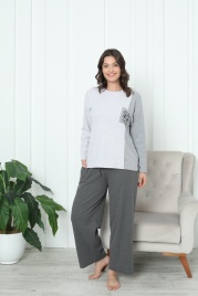Пижамы для женщин (длинный рукав с брюками) 47013