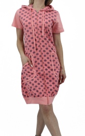 Халат для женщин (с молнией/с капюшоном) 83110