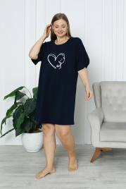 Сорочка для женщин большой размер (короткий рукав) 84312