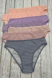 Трусы в рубчик для женщин 7 шт (молодежные) 713172