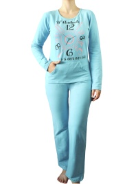 Пижамы для женщин с брюками ( длинный рукав/утепленные)  88021