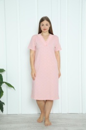 Сорочка для женщин большой размер (короткий рукав) 84308