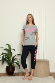 Пижама для женщин (футболка с бриджами) 82516