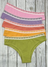 Трусы для женщин (бразилиана/молодежные/однотонные) 191501