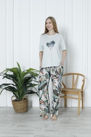 Пижама для женщин молодежная (футболка с брюками) 92269