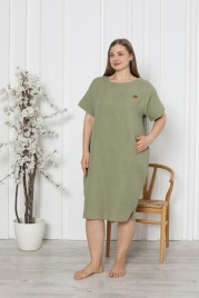 Сорочка для женщин большой размер (короткий рукав) 92270