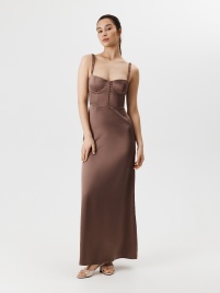 Платье жен. Dolce коричневый