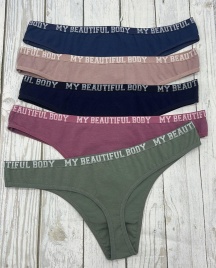 Стринги для женщин ( молодежные/однотонные) 15573