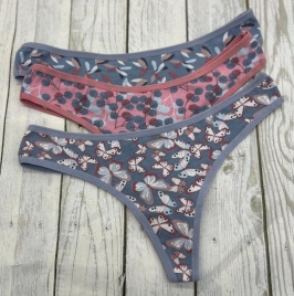 Стринги  для женщин 3 шт  ( молодежные) 98237