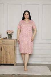 Сорочка для женщин большой размер (короткий рукав/вискоза) 70061