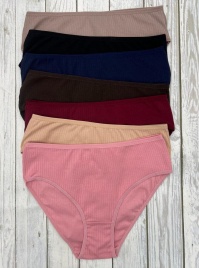 Трусы в рубчик для женщин 7 шт (средний размер) 724138