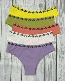 Трусы для женщин (бразилиана/молодежные/цветные) 91500