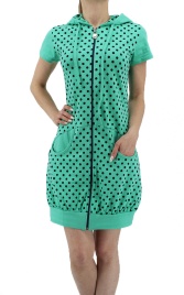 Халат для женщин (с молнией/с капюшоном) 83321