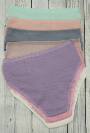 Трусы в рубчик для женщин 7 шт (средний размер) 724128