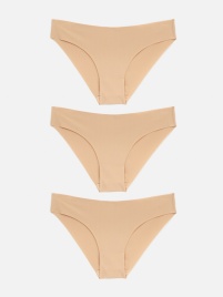 Трусы женские в наборе из 3 шт. Edison черный принт