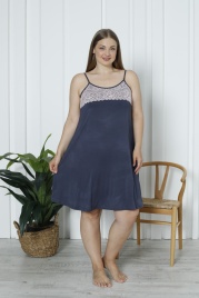 Сорочка для женщин большой размер (узкая брителька с кружевом) 70191