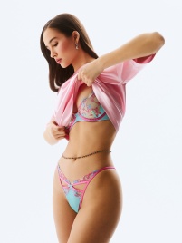 Трусы стринг жен Alessandra бирюзовый