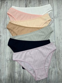 Трусы в рубчик для женщин 7 шт (молодежные) 713180