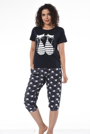Пижамы для женщин с бриджами ( короткий рукав) 82480