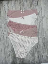 Трусы в рубчик для женщин (молодежные/цветные) 113284