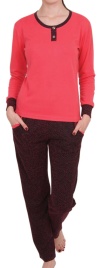 Пижамы для женщин с брюками (длинный рукав/утепленные) 88219