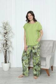 Пижама для женщин молодежная (футболка с брюками) 92260