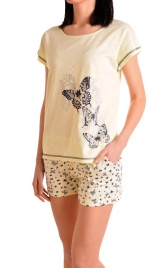 Пижамы для женщин с шортами ( с футболкой )80940