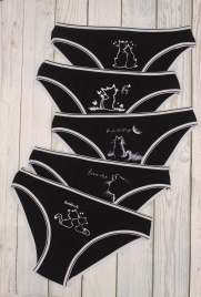 Трусы для женщин (молодежные/аппликация) 5-113713