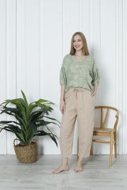 Пижама для женщин молодежная (футболка с брюками) 92264