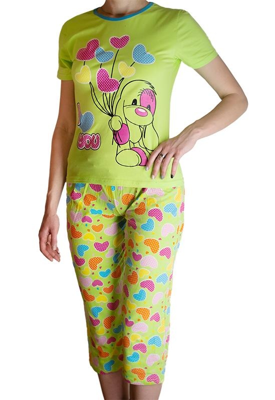 Пижамы для женщин с бриджами (короткий рукав) 12121 фото 1