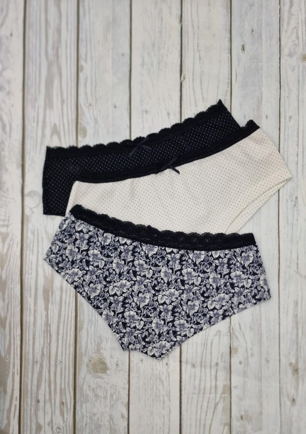 Шорты для женщин 3 шт (молодежные) 4001-2 фото 2