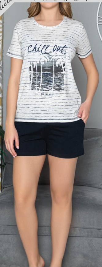 Пижамы для женщин с шортами ( с футболкой)60073 фото 1