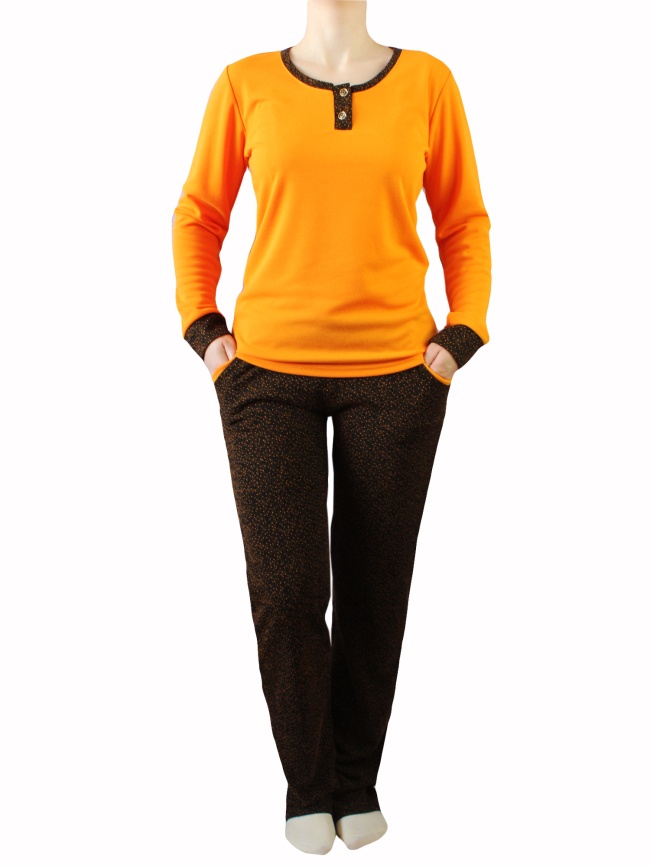 Пижамы для женщин с брюками (длинный рукав/утепленные) 88219 фото 2