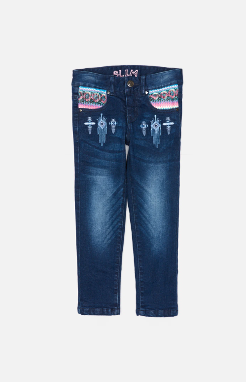 20210160177 Брюки джинсовые детские для девочек Tarta АКУЛА фото 2