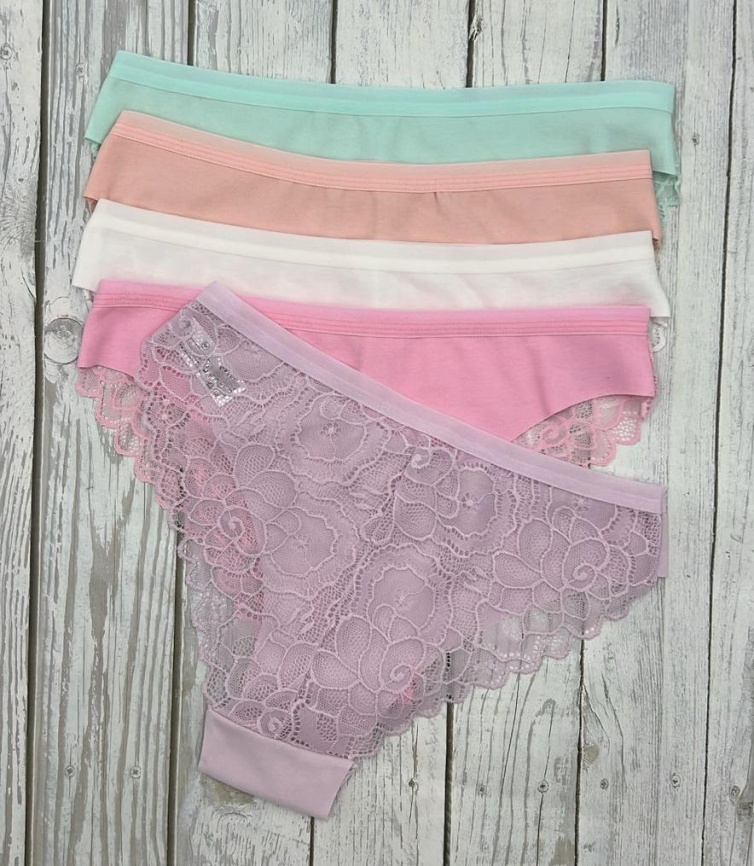 Трусы бесшовные для женщин (молодежные/кружевные) 83010-2 фото 2