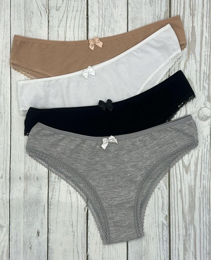 Трусы для женщин (бразилиана/молодежные/однотонные) 91254 фото 1