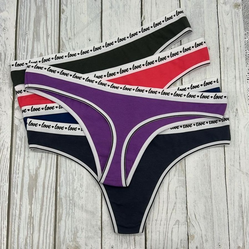 Стринги для женщин ( молодежные/однотонные) 198247 фото 2