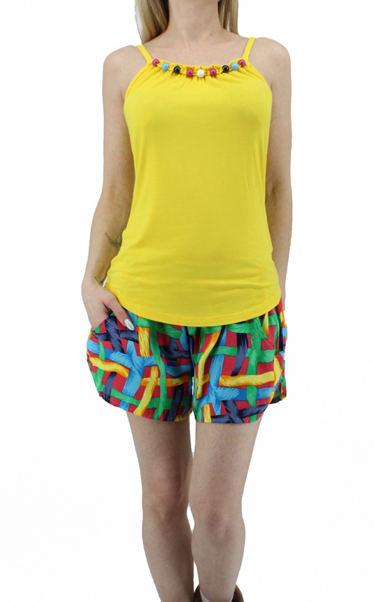 Пижамы для женщин с шортами (узкие бретельки/вискоза) 92110 фото 3