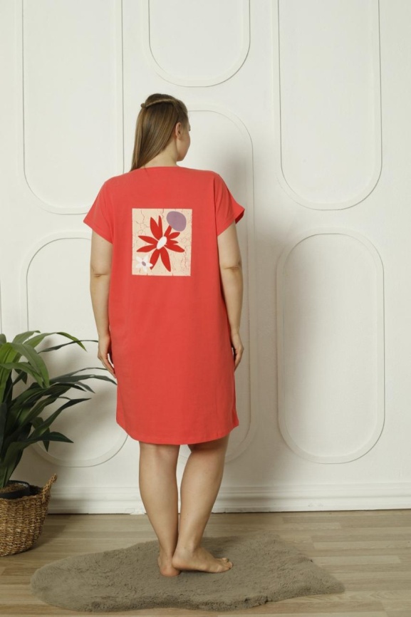 Сорочка для женщин большой размер (короткий рукав) 84322 фото 4