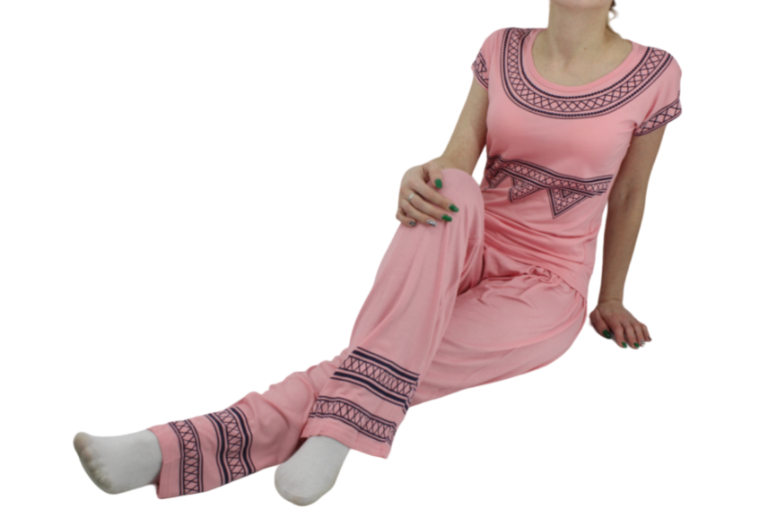 Пижамы для женщин с брюками (длинный рукав) 12334 фото 3