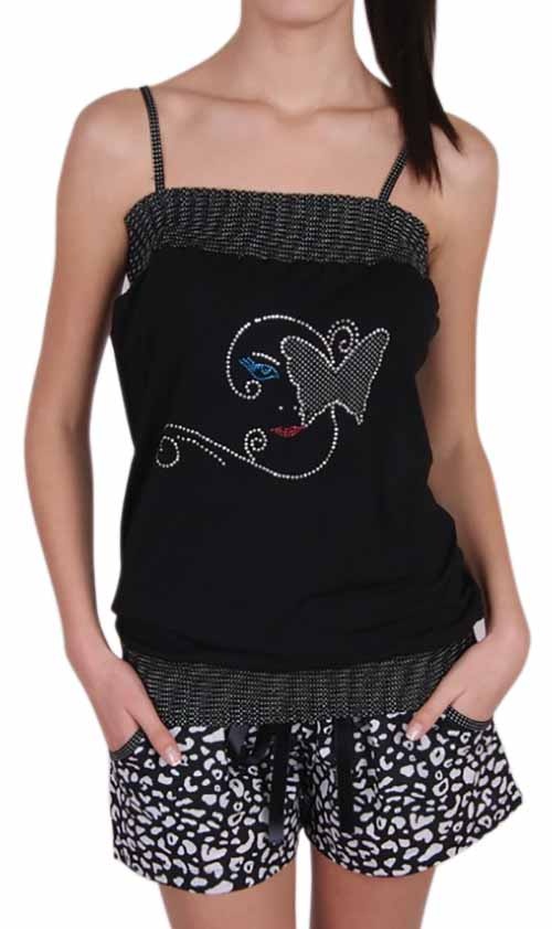 Пижамы для женщин с шортами (узкие бретельки/вискоза) 92072 фото 1