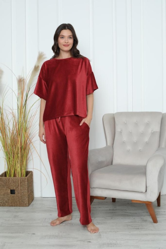 Пижама для женщин  (короткий рукав с брюками) 87129 фото 1