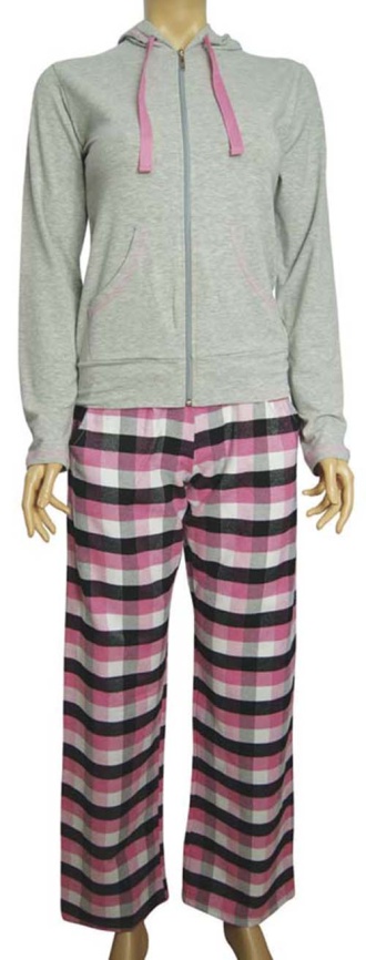 Пижамы для женщин с брюками (длинный рукав/с молнией/с капюшоном) 88058 фото 3