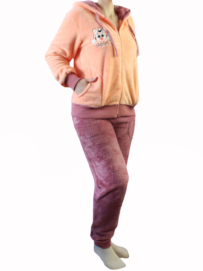 Пижамы для женщин с брюками (длинный рукав/махро/с молнией/с капюшоном) 94000 фото 4