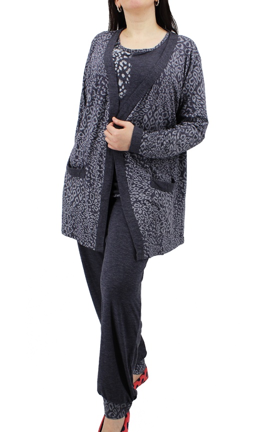 Пижамы для женщин большой размер (с брюками/с халатом) 13789 фото 3