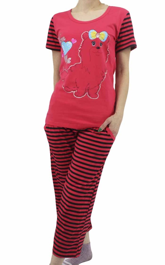 Пижамы для женщин с бриджами ( короткий рукав) 82064 фото 1