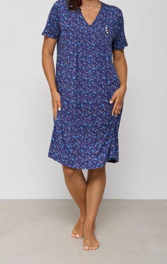 Сорочка для женщин большой размер (короткий рукав) 70090 фото 2