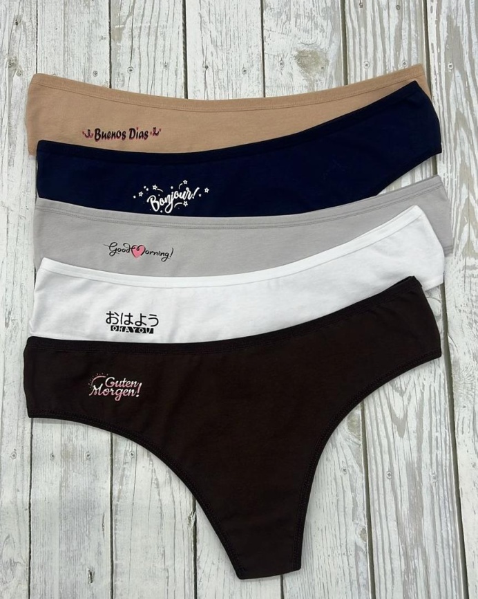 Стринги для женщин ( средний размер/однотонные) 197484 фото 3
